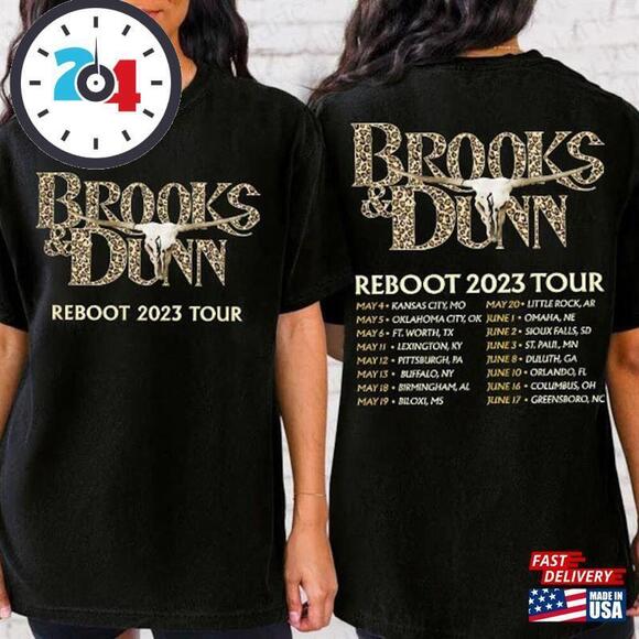 Tops - Brooks Dunn Tour Date And Shirt Classic 2 Sided